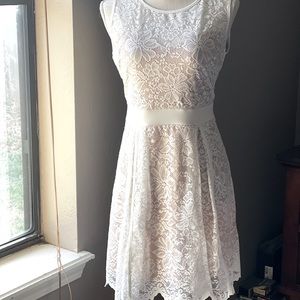 White lace dress
